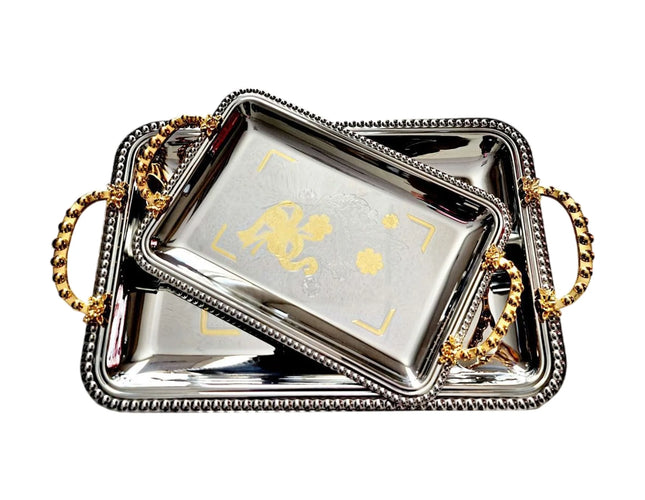 Serving tray set, 2Pcs, Rectangular