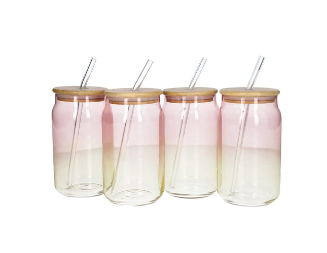 طقم برطمان بالشاليموة الوان 4ق 480مللي