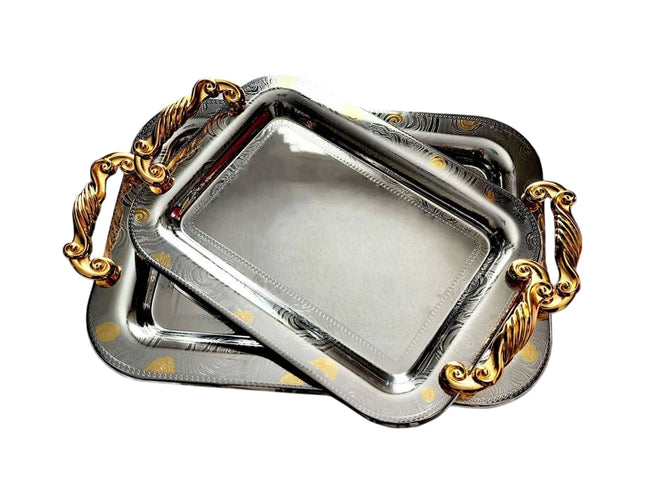 Serving tray set, 2Pcs, Rectangular
