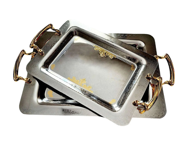 Serving tray set, 2Pcs, Rectangular