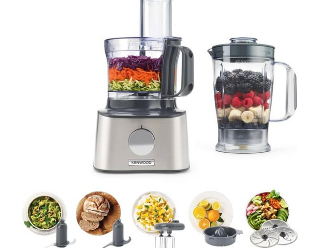 FDM301SS -محضر طعام كينوود مالتي برو كومباكت، 800 وات
