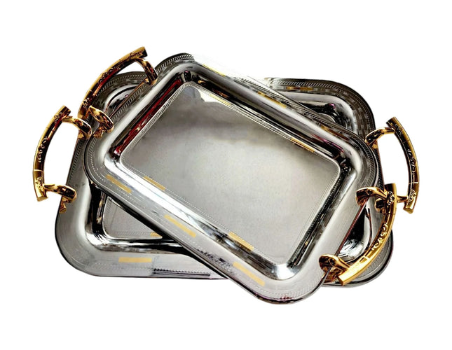 Serving tray set, 2Pcs, Rectangular