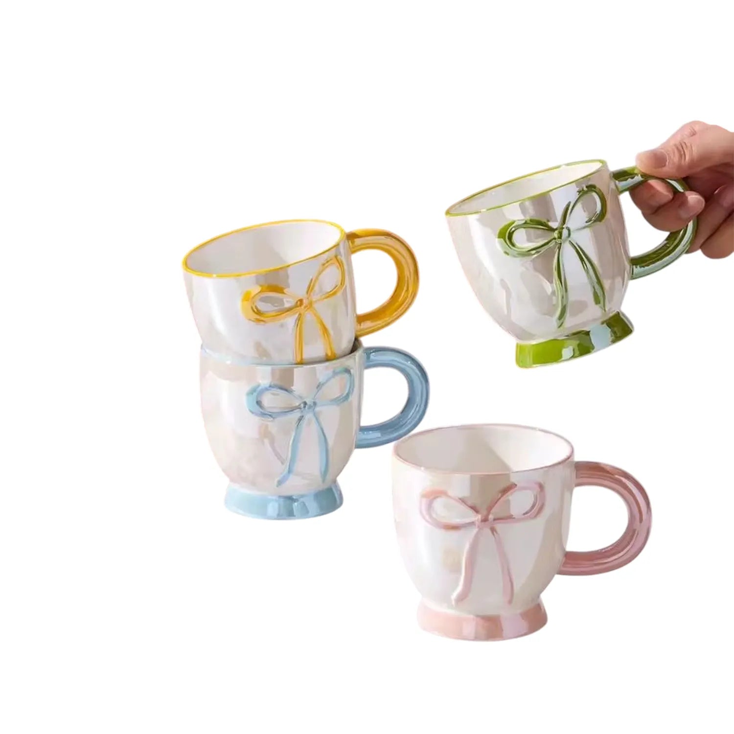 Porcelain Mug – Bow Design