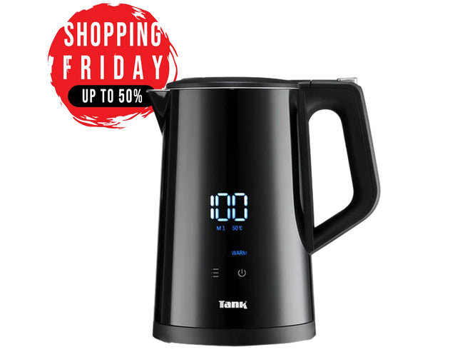 Tank Safe Touch Smart Kettle, 1.7L Capacity, 1850 Watts, Black, Y6261SE - 2 Year Warranty