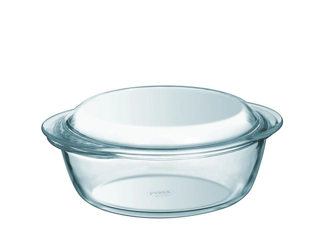 Pyrex - Round Pot, 2.1L, With Lid, Essentials