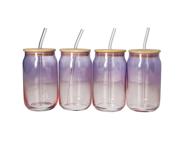 Cola Drinking Glass Cup, 4 Pcs