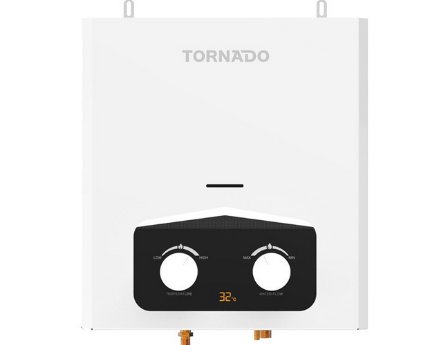 Tornado Gas Digital  Water Heater, 6 Liter, GHM-P6SN-W