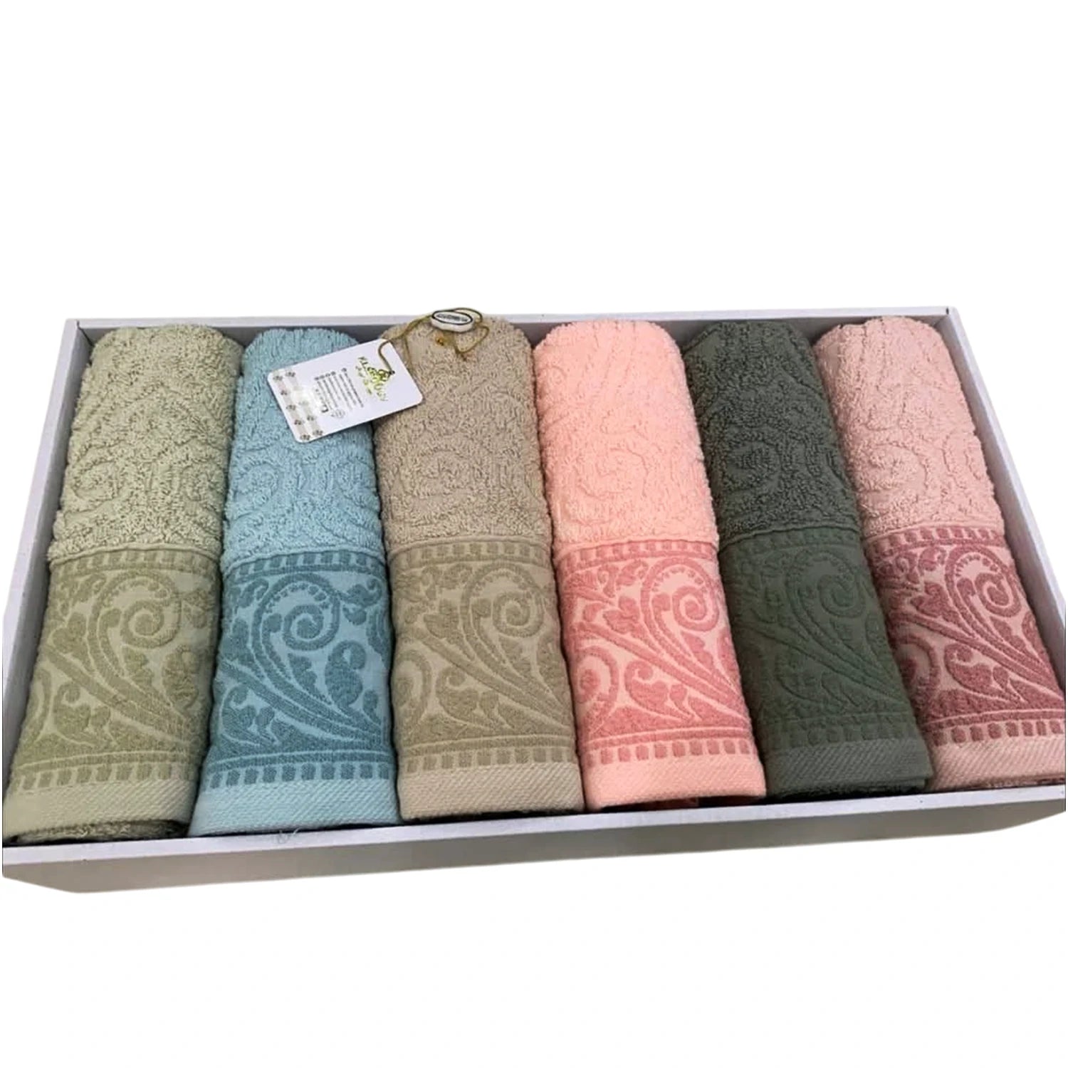 Elsrougy Towel Set, 6 Pcs