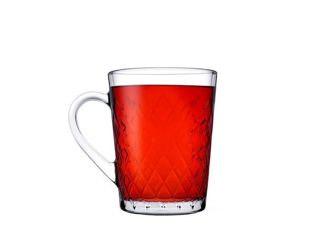 Pasabahce Ruby Mug, 6 Pieces