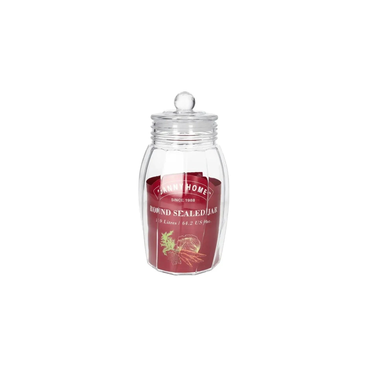 Sealed Glass Jar, 1.9L