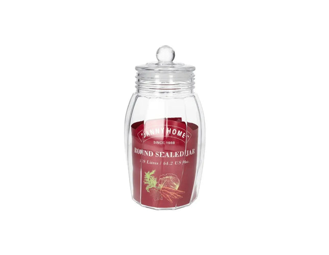 Sealed Glass Jar, 1.9L