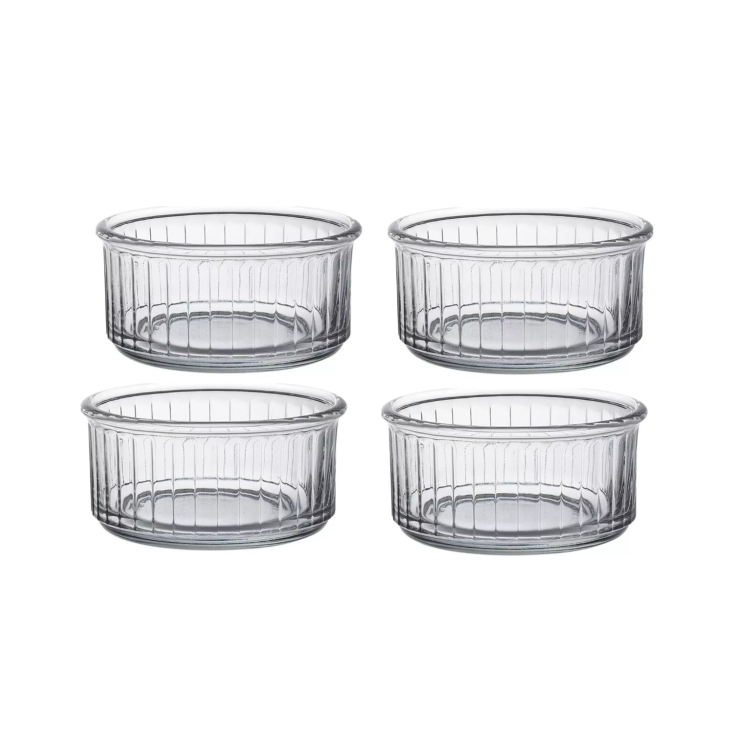 Duralex Oven Chef Glass Ramekins for Desserts, 4 Pcs