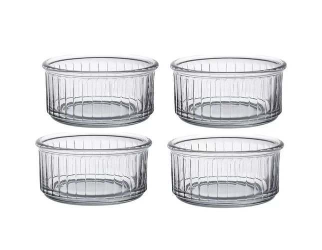 Duralex Oven Chef Glass Ramekins for Desserts, 4 Pcs