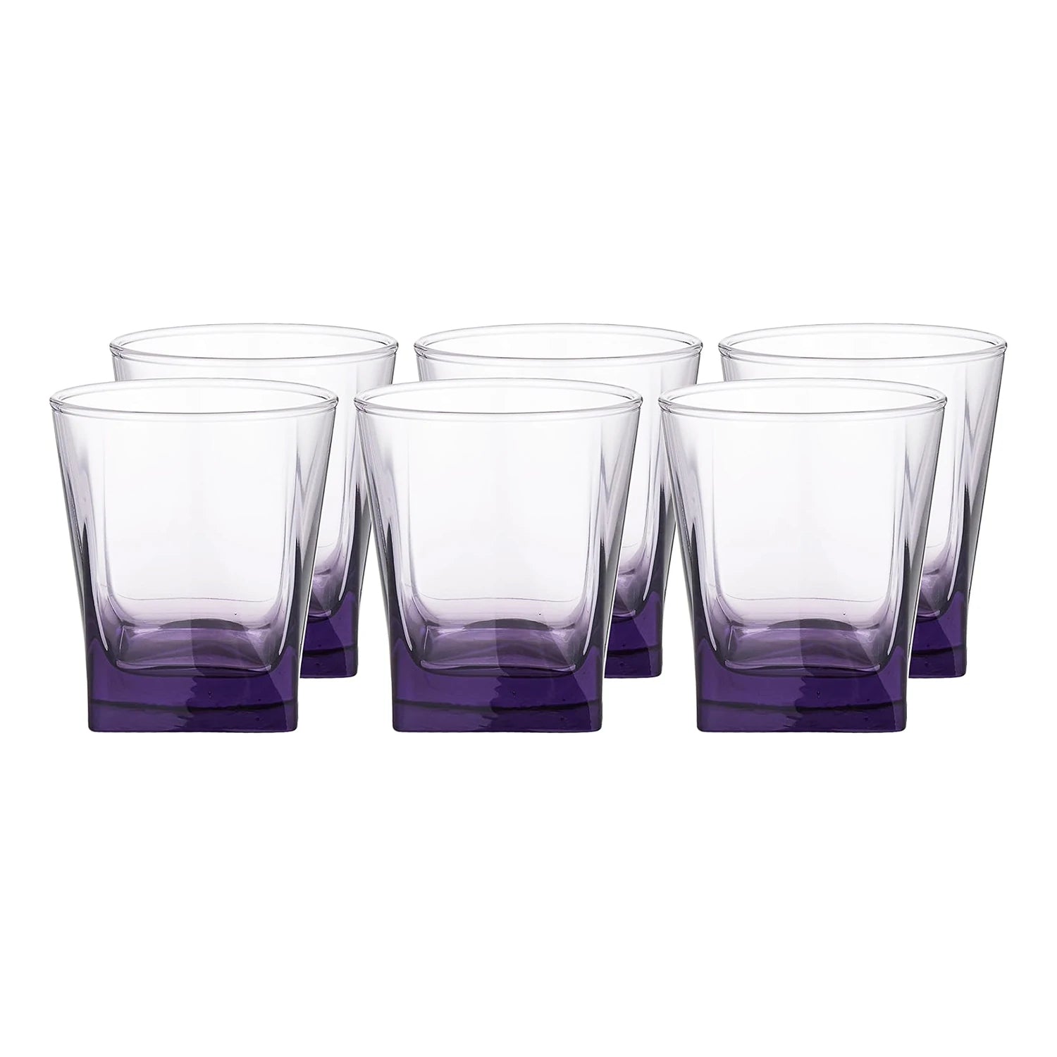 Pasabahce Carre Old Fashioned Cup Set, 6 pieces