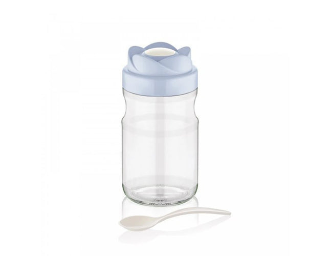 Shape Plastic Round Glass Jar, 720 ml