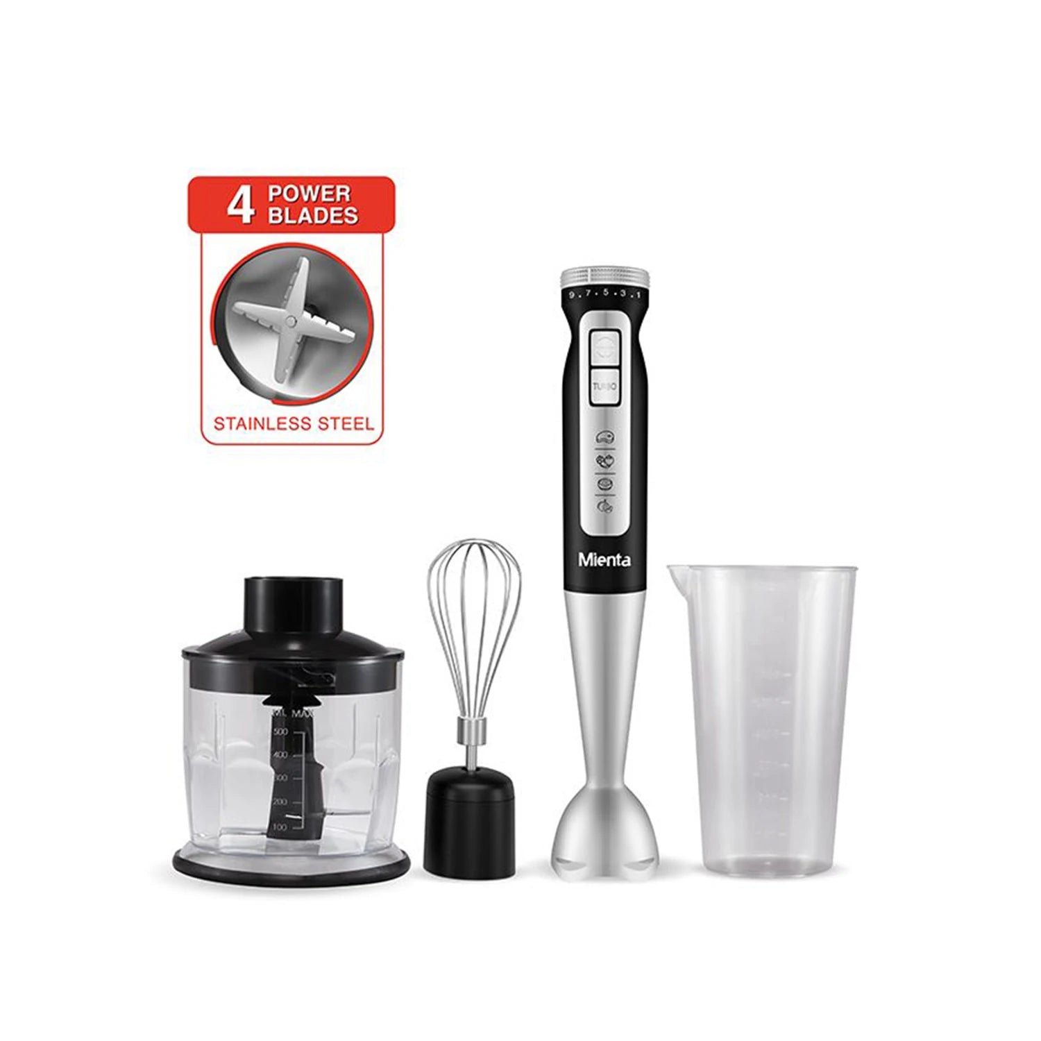 Mienta Hand Blender, 1000 Watt, • HB111038A