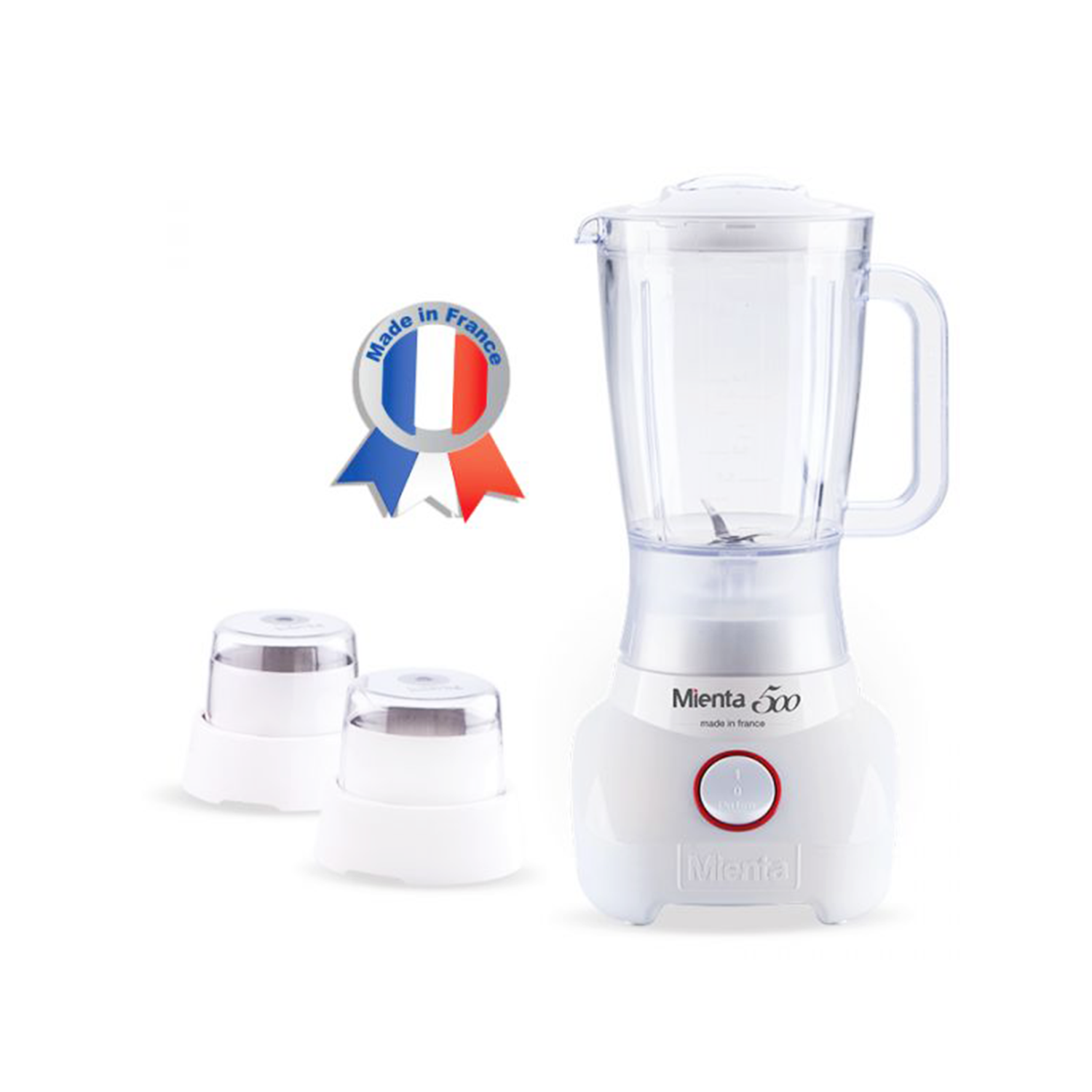 Mienta Jug Blender With Grinder And Mill, 500 Watt, • BL1251A