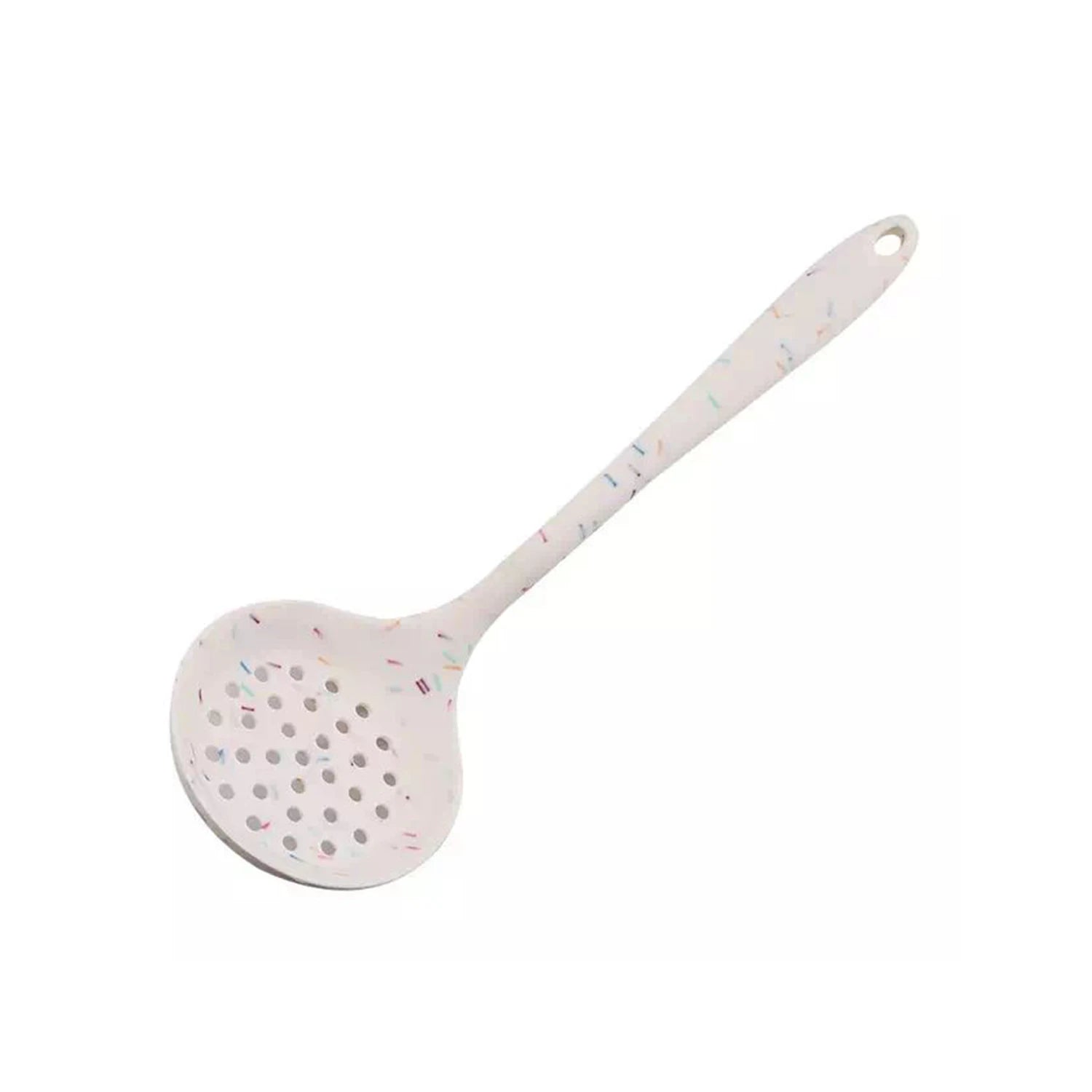 Silicon Skimmer With Handle Sprinkles Design For Kitchen