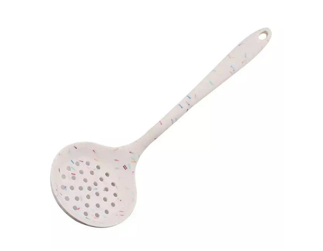 Silicon Skimmer With Handle Sprinkles Design For Kitchen