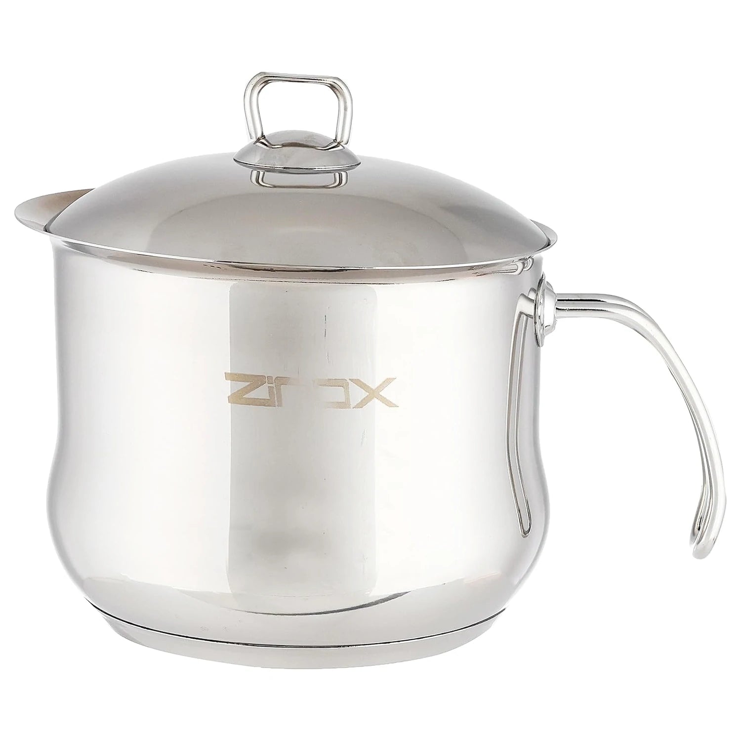 Zinox Curvy Stainless Steel Milk Pot, 16cm