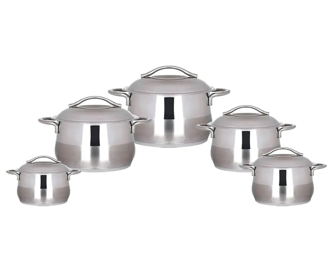 Londra Stainless Steel Cookware Set, 10 Pcs