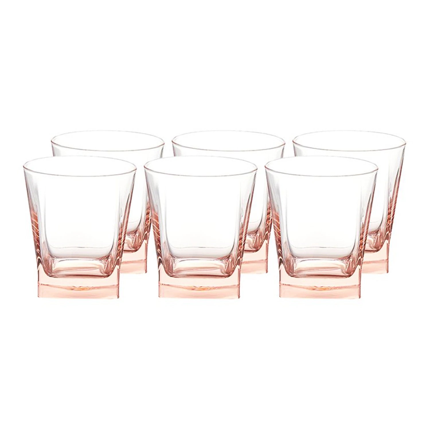 Pasabahce Carre Old Fashioned Cup Set, 6 pieces