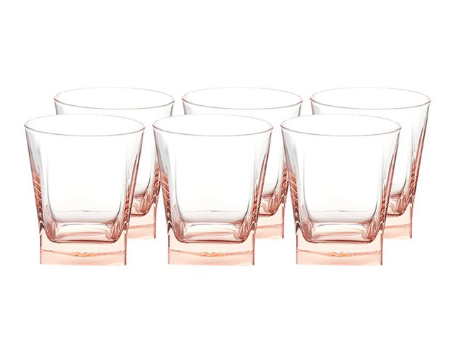 Pasabahce Carre Old Fashioned Cup Set, 6 pieces