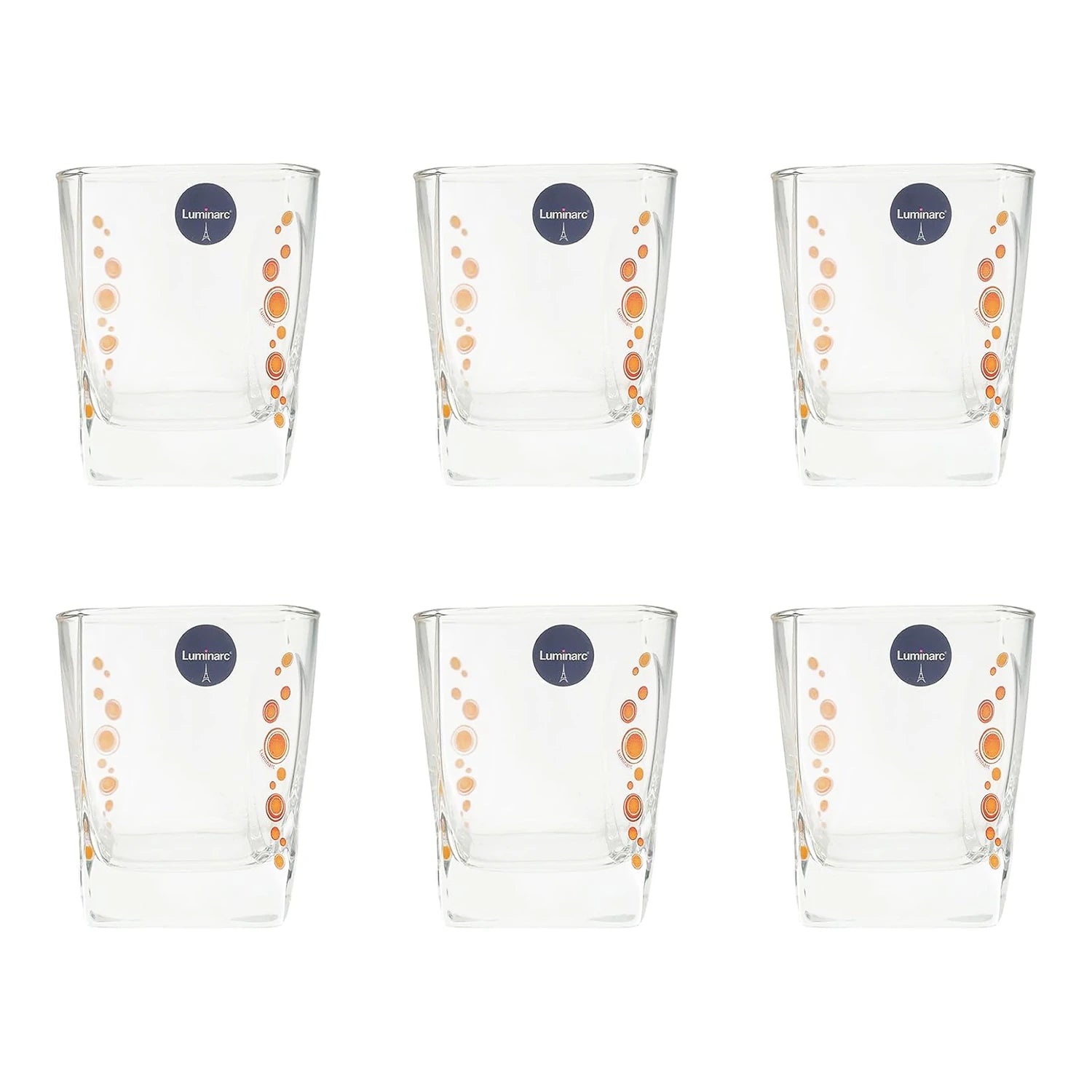 Luminarc Flame Bubble cup Set, 6 pieces