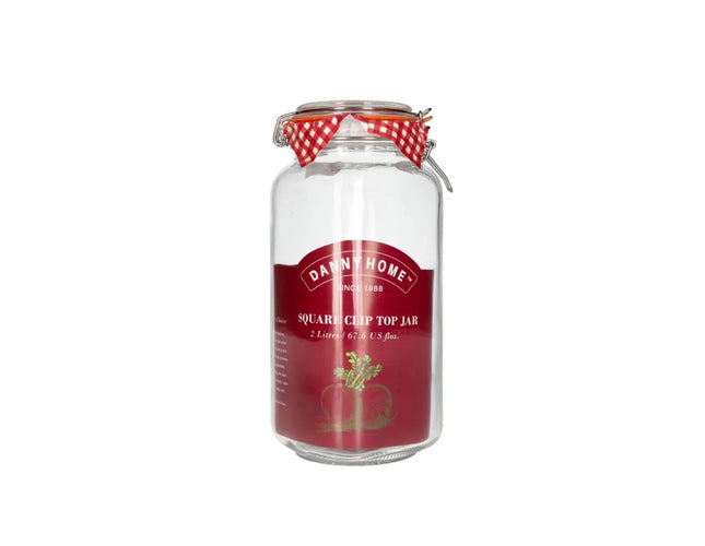 Mason Clip Lid Jar, 2L