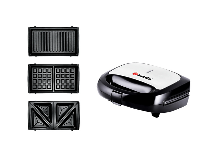 Zada Sandwich Maker, 800 Watt, • ZWF-803