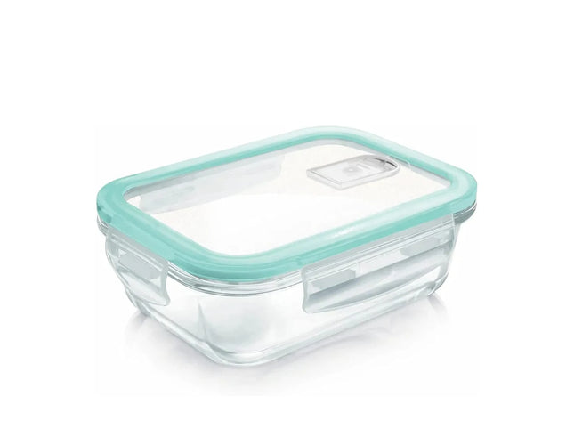 Treo By Milton Hi Borosilicate Clip Fresh Rectangular Container, 1.4 Liters