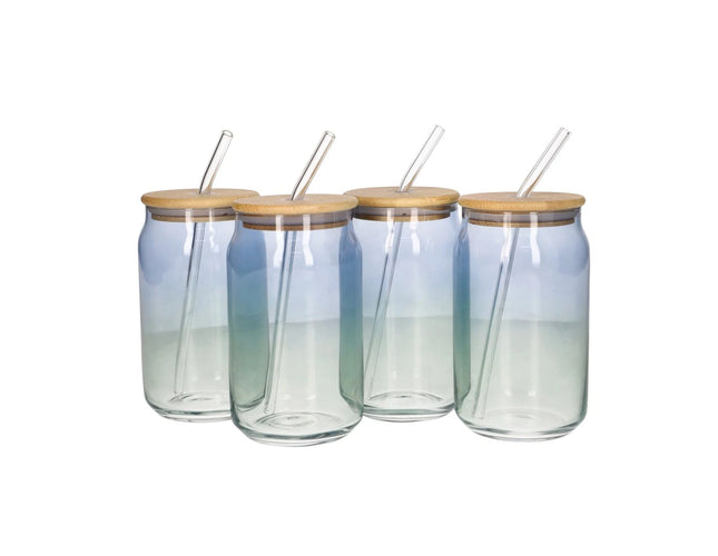 Cola Drinking Glass Cup, 4 Pcs