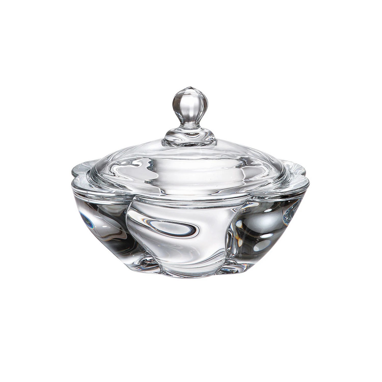 Bohemia Crystal Barley Twist box with lid, 200mm