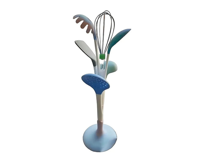 Kitchen Utensils With Stand Set, Tree Shaped, 6 Pcs