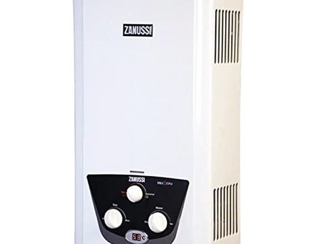 Zanussi Gas Water Heater, 10 Liter, With adapter