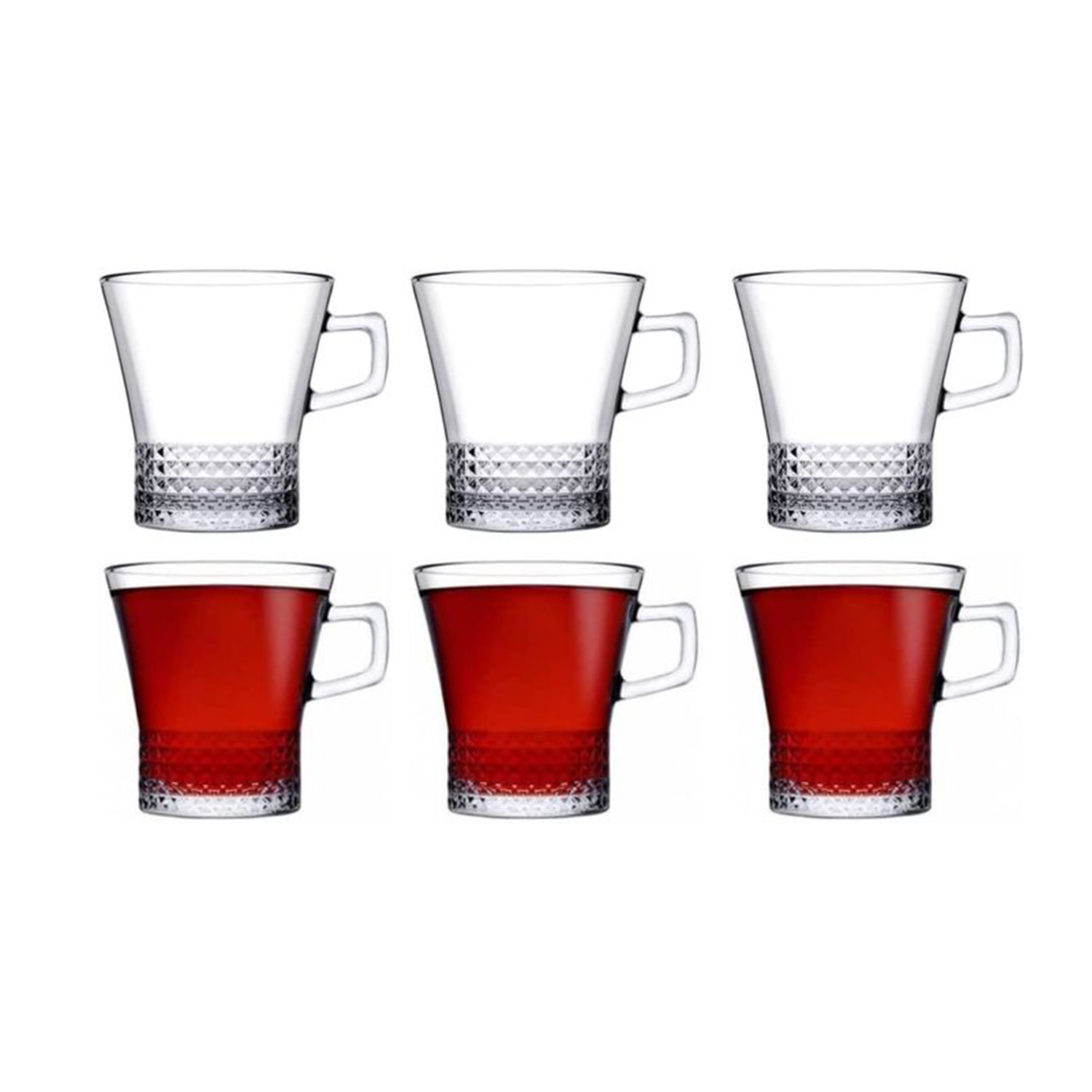 Pasabahce Kuvars Mug Set, 6 Pcs