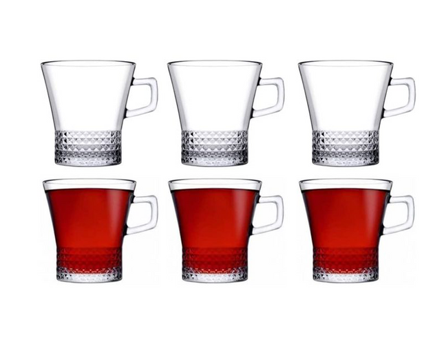 Pasabahce Kuvars Mug Set, 6 Pcs