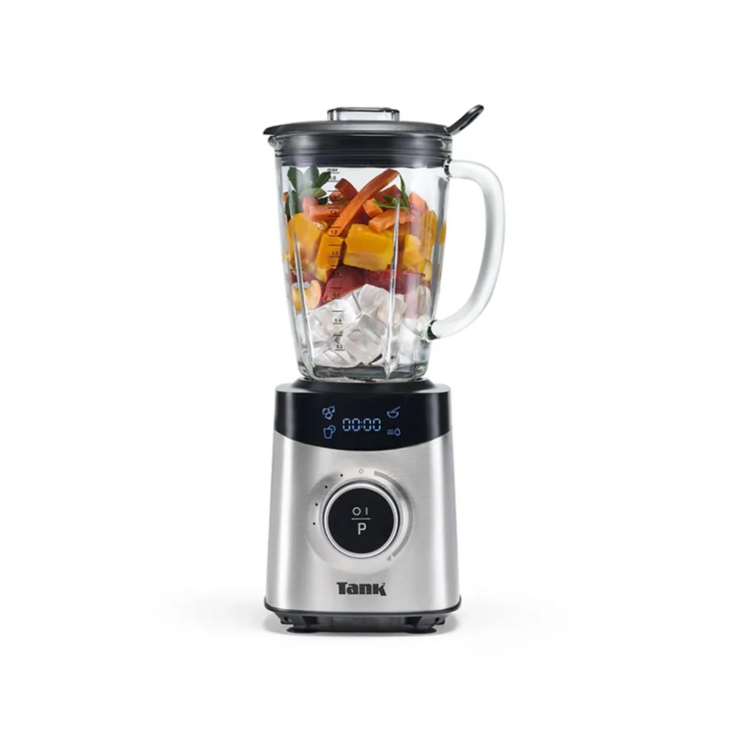 Tank Smart Blender, 1.8L Glass Jug, with Digital Display Panel, 4 Preset Programs, 1500 Watts, YB-S09 , 2 Year Warranty