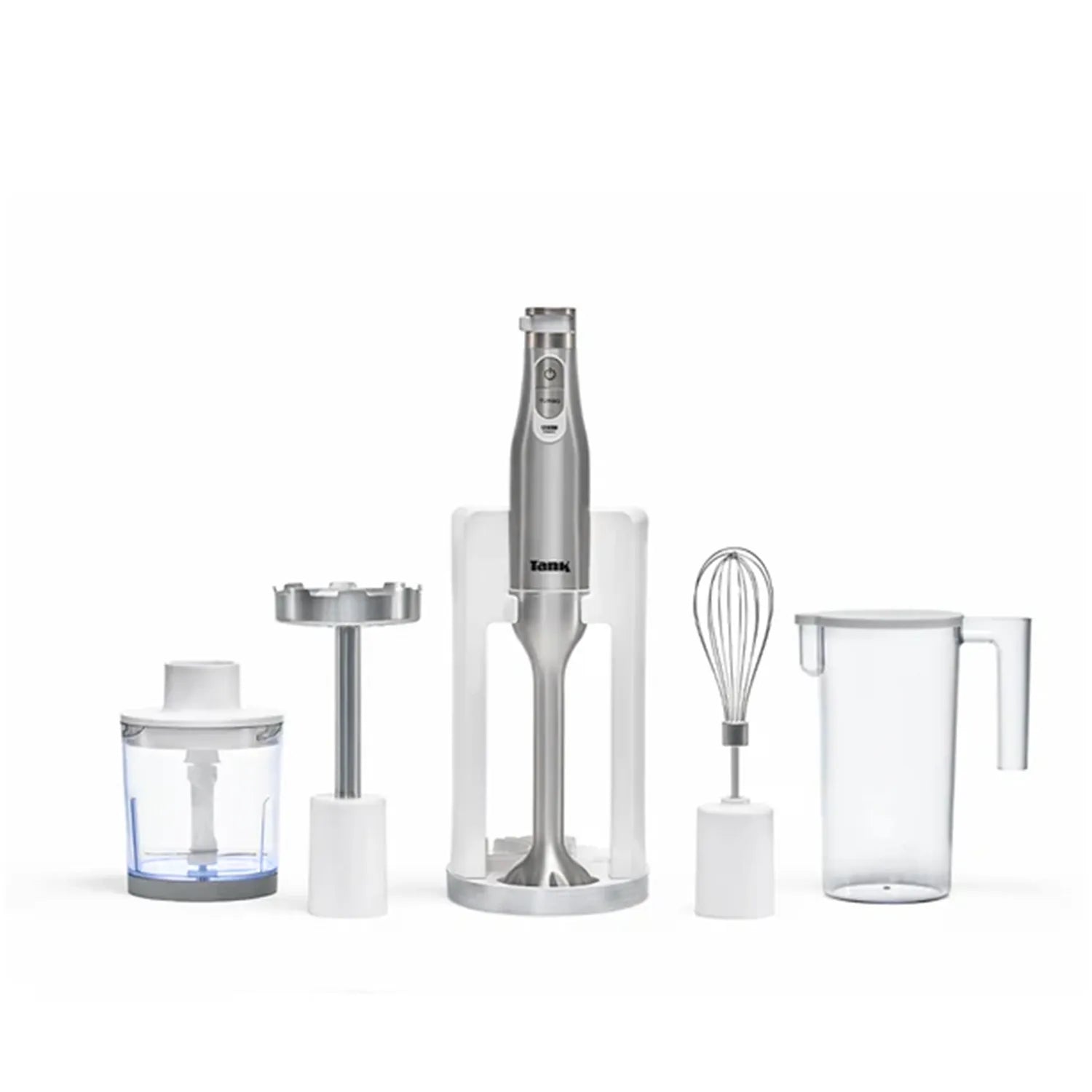 Tank Hand Blender All in One with 6 Speed Control + Turbo, 1200 Watts, White, CM-6004, 2 Year warranty