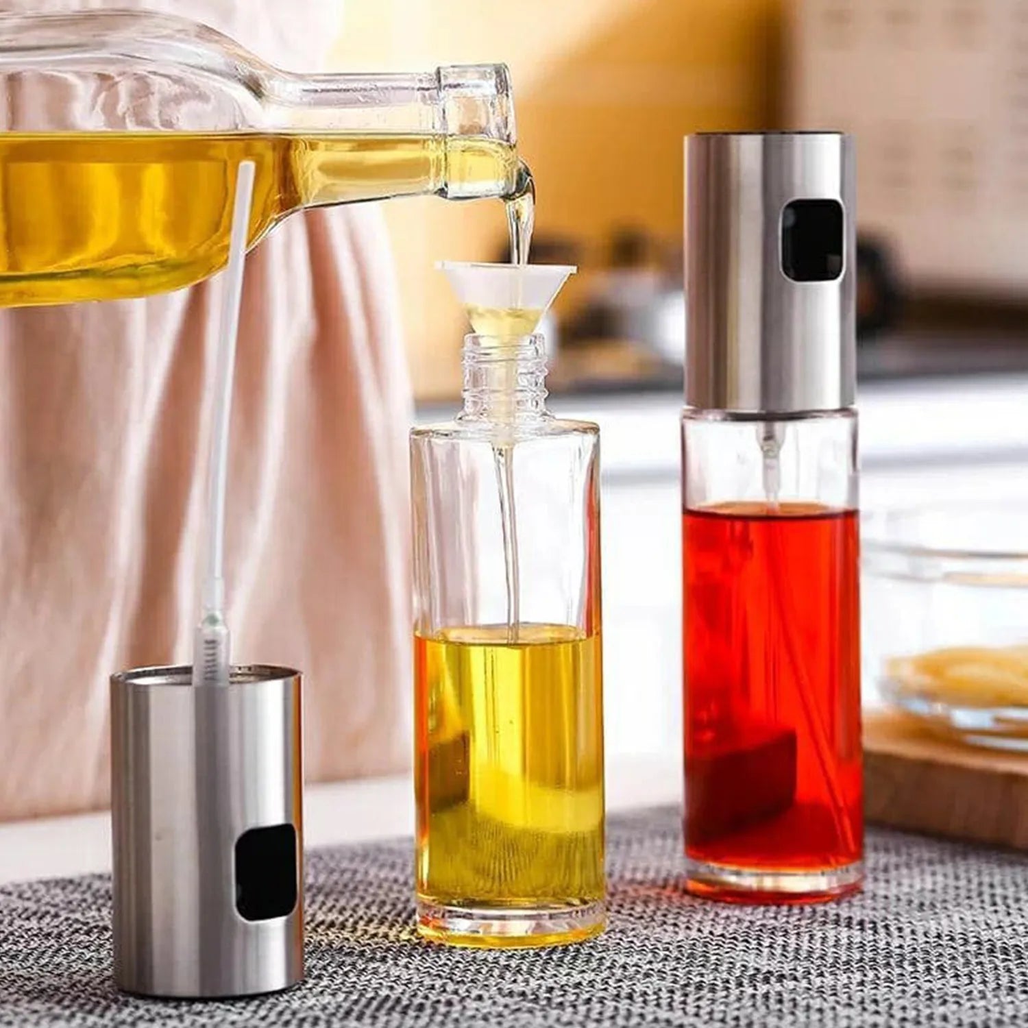 Oil Sprayer Bottle Glass Spray Mister for Cooking