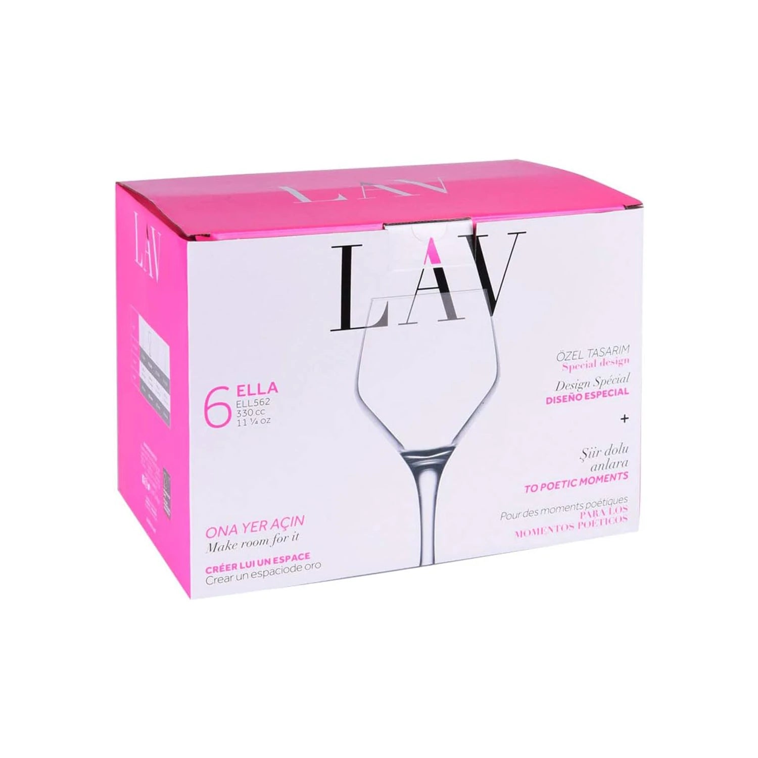 Lav Lal Cup Set, 6 pcs