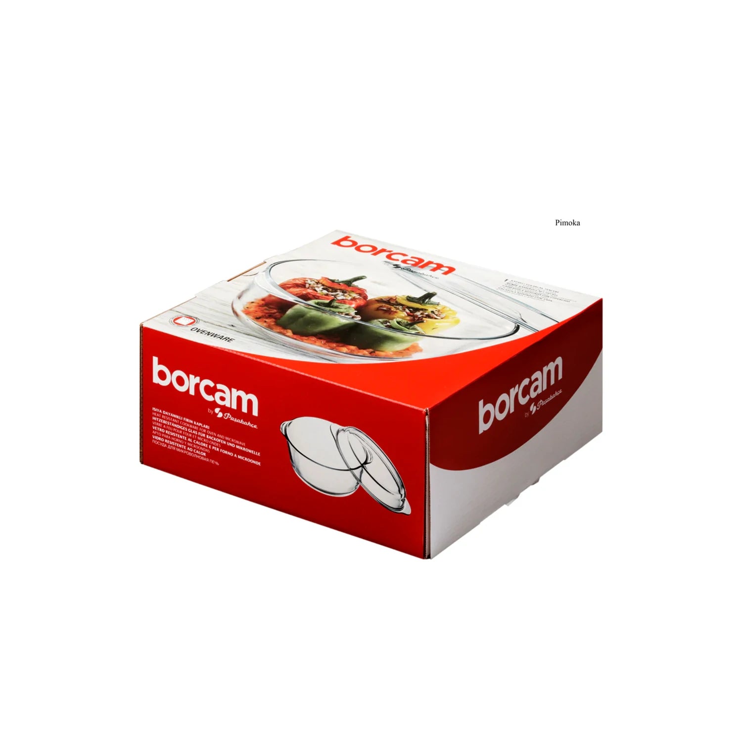 Pasabahce Borcam Round Casserole with Cover - 0.84L