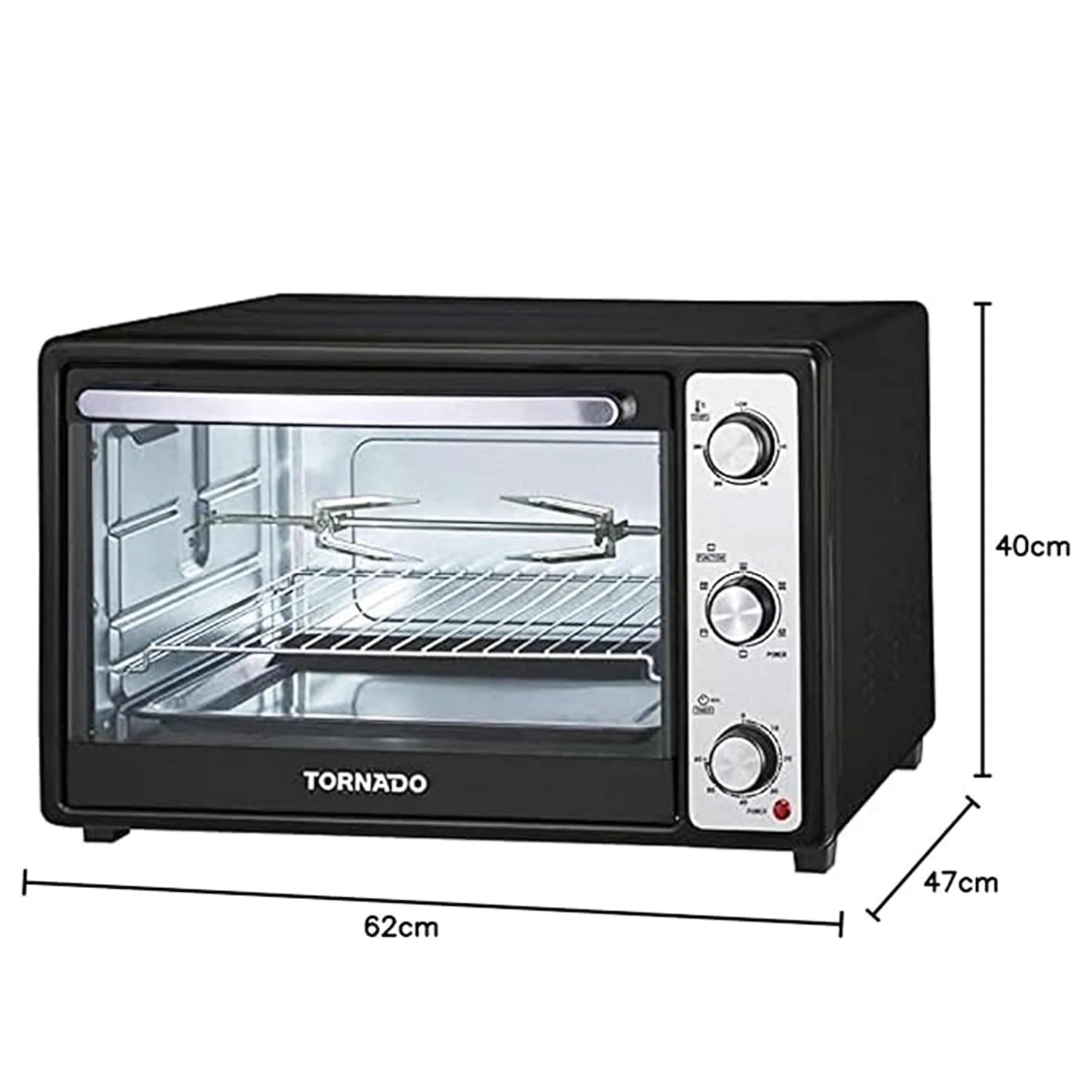 Tornado Electric Oven, 46 liter, • TEO-46NE(K)