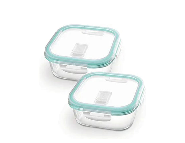 Treo By Milton Hi Borosilicate Clip Fresh Square Container, 800ml