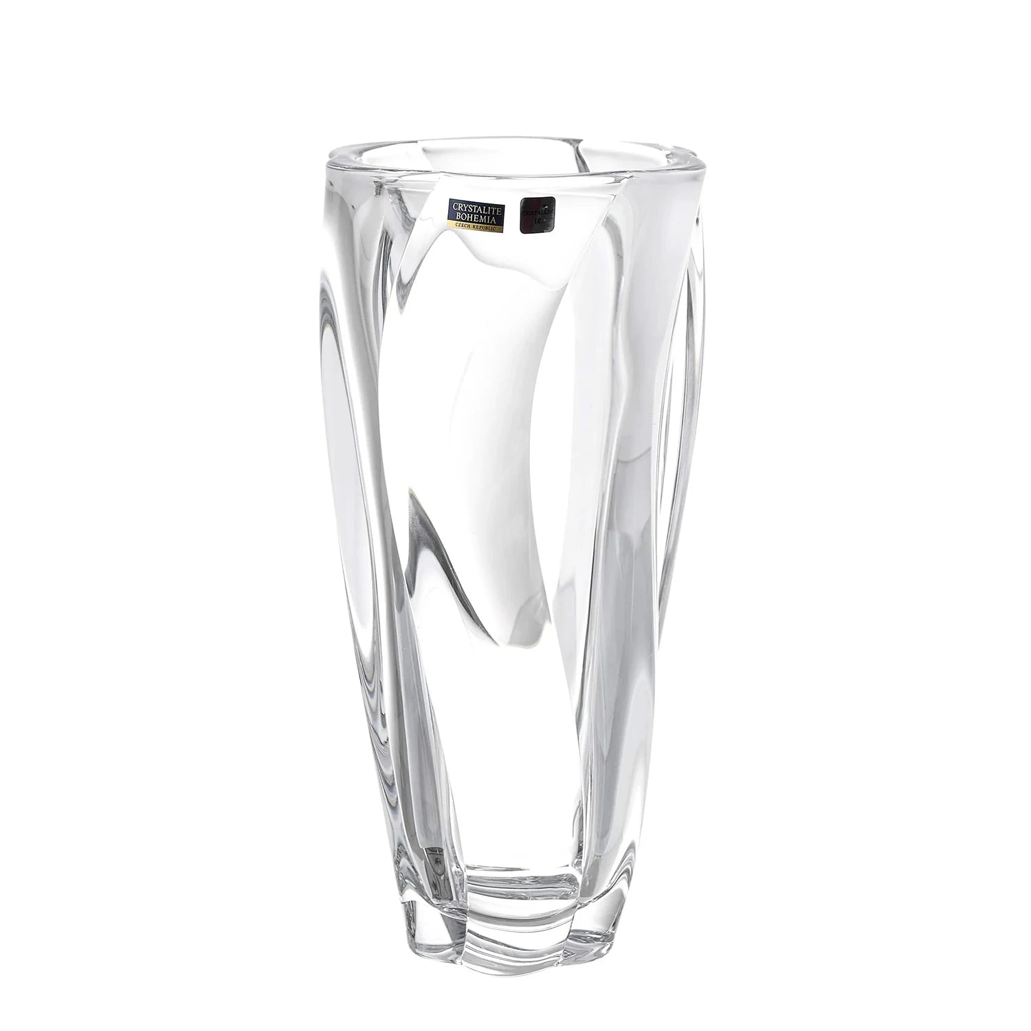 Bohemia Crystal vase Barley Twist 305mm