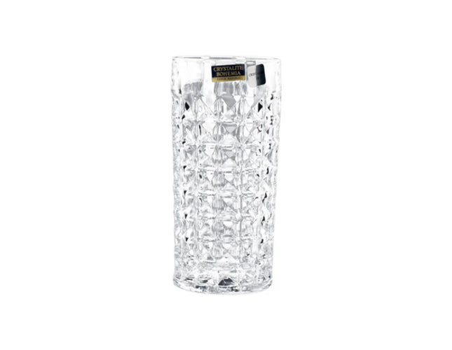 Bohemia Crystal Longdrink Diamond Set, 12 Pieces -260 ml