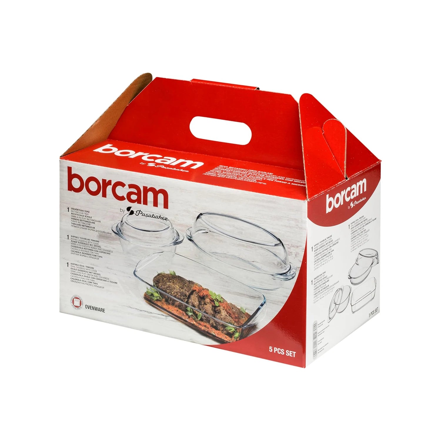 Pasabahce Borcam Set, 5 Pcs