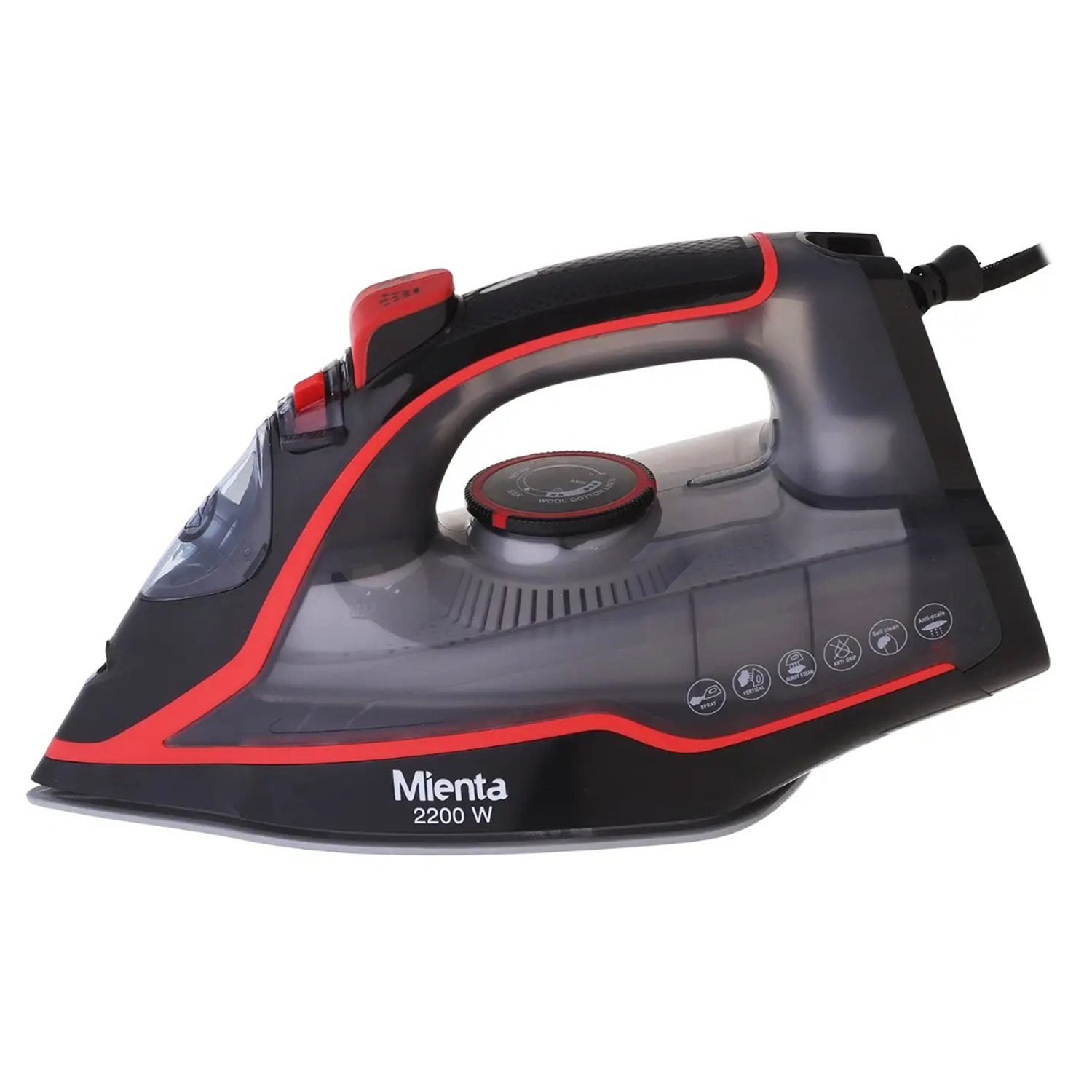 Mienta Steam Iron, 2200 Watt, • SI181438B