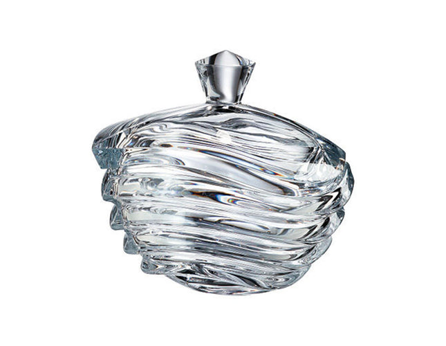 Bohemia Crystal Wave box with lid, 220mm