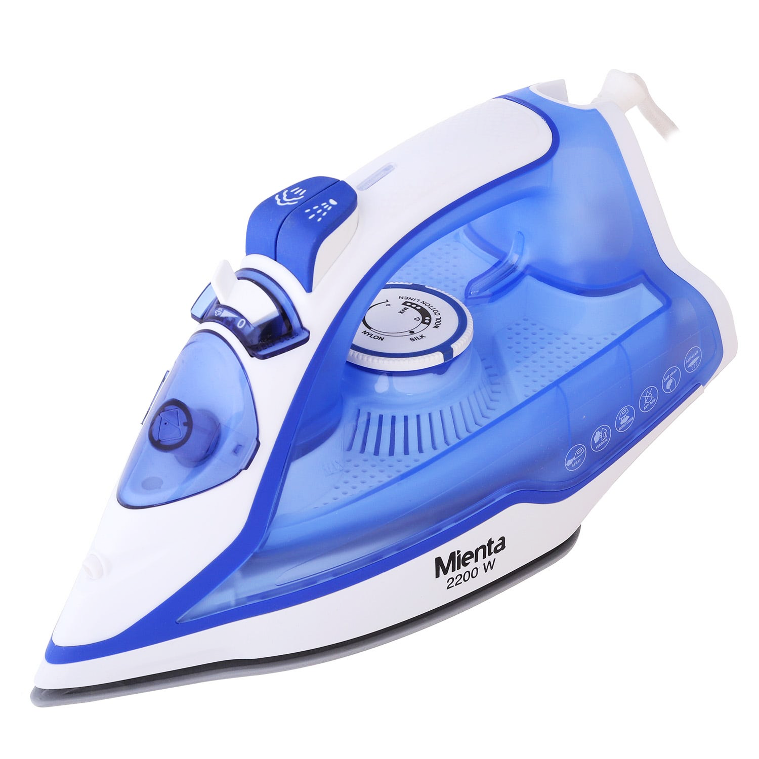 Mienta Steam Iron, 2200 Watt, • SI181438A